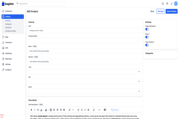 Bagisto ConvertStoreToWeb