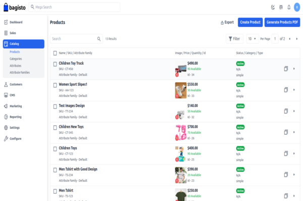 Product Pdf Generate