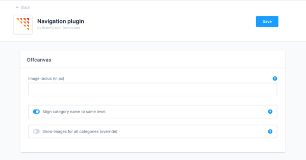 Navigation for category images