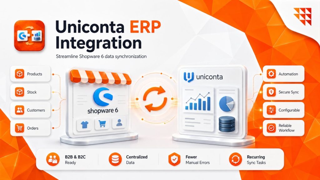 Uniconta ERP Integration for Automated Shopware 6 Processes